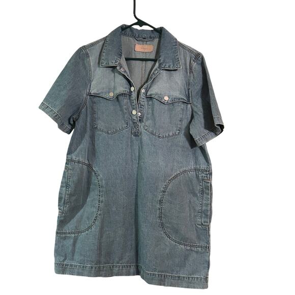 BlankNYC Denim Mini Dress Size L - Picture 1 of 7